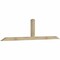 Ekena Millwork Portland Rough Sawn Timber Gable Bracket, Douglas Fir, 108"W x 27"H x 4"D x 4"F, 6/12 Pitch GBW108X27X0404POR00RDF - alternate 2